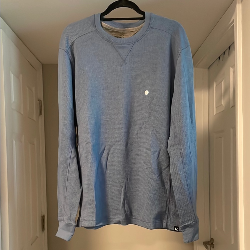 Eddie Bauer Blue Crewneck Cotton Blend